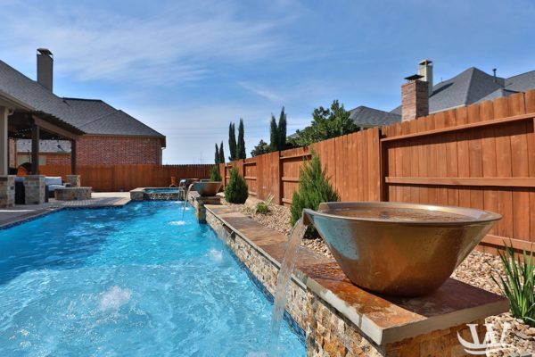 brass waterfall for pool