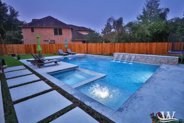 custom stone pool