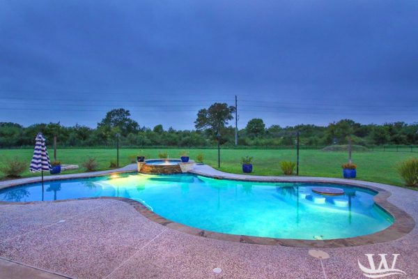 small pool design with bar